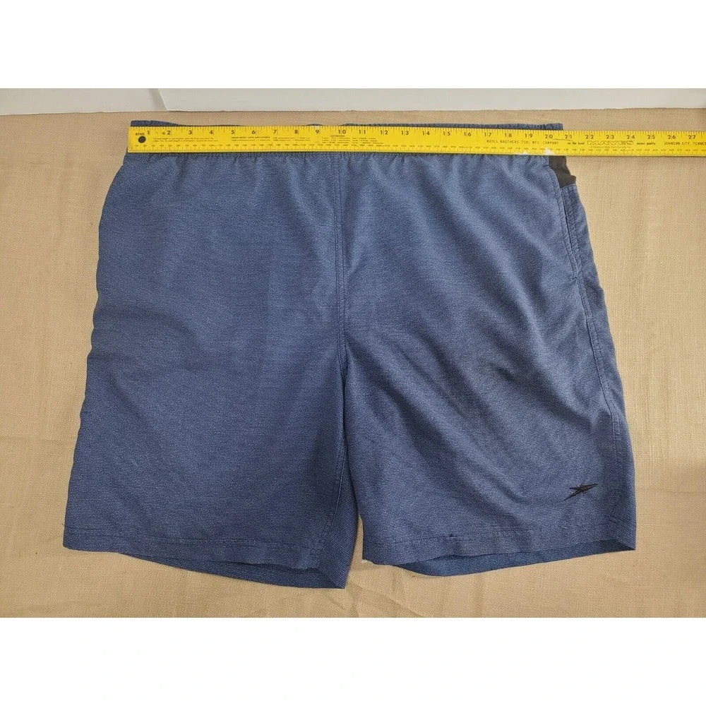 Speedo Hybrid Swim Trunks Shorts sz XL Men Gray‎ Black Lined Pockets 8